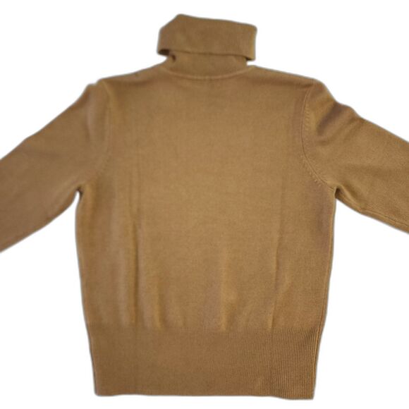 JM Collection Brown Knit Turtleneck Sweater Size S - Picture 2 of 6